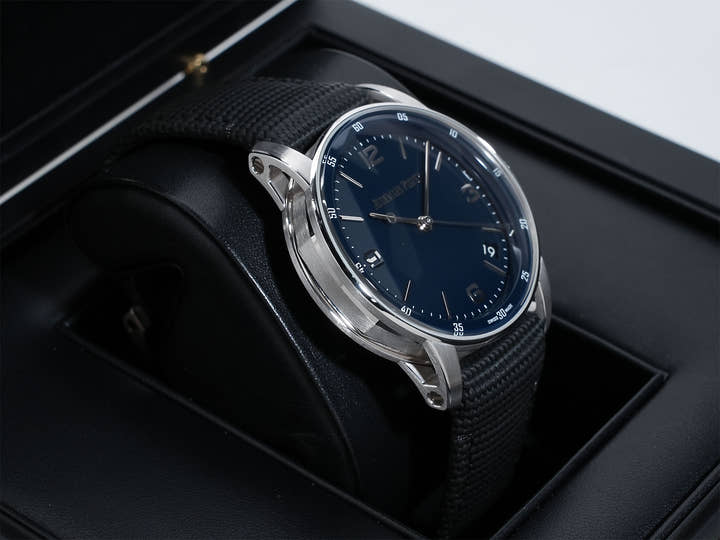 Audemars Piguet CODE 11.59 by Audemars Piguet Ref. 15210BC.OO.A321CR.01 White Gold Blue Lacquer Dial