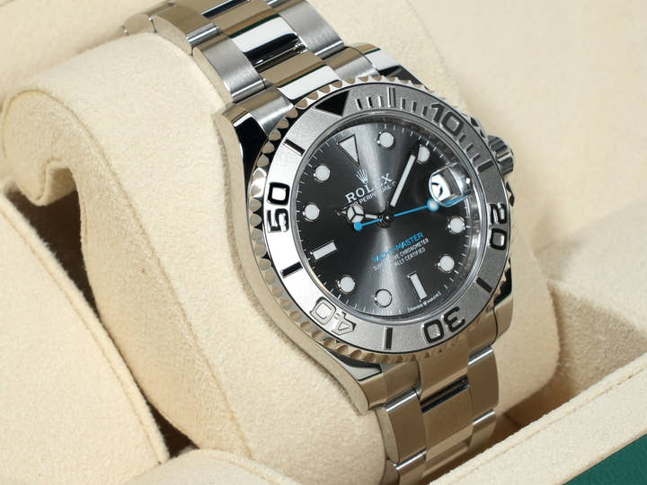 ロレックス ヨットマスター37 Ref.268622 ステンレススチール/プラチナ スレート文字盤