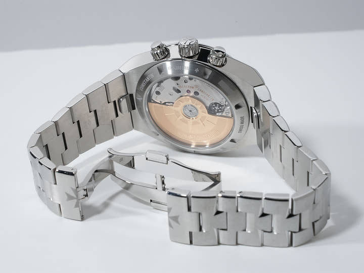 Vacheron Constantin Overseas Chronograph Ref.5520V/210A-B148 SS Blue Dial Good Condition neheco8v