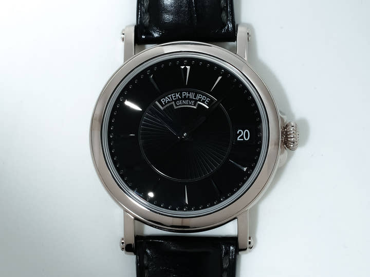 パテックフィリップ カラトラバ オフィサー Ref.5153G-001 ホワイトゴールド ブラック文字盤