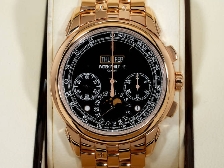 パテックフィリップ パーペチュアルカレンダー クロノグラフ Ref.5270/1R-001 ローズゴールド エボニーブラック ソレイユ文字盤