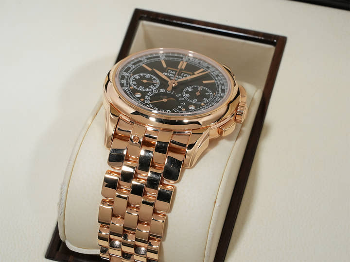 パテックフィリップ パーペチュアルカレンダー クロノグラフ Ref.5270/1R-001 ローズゴールド エボニーブラック ソレイユ文字盤