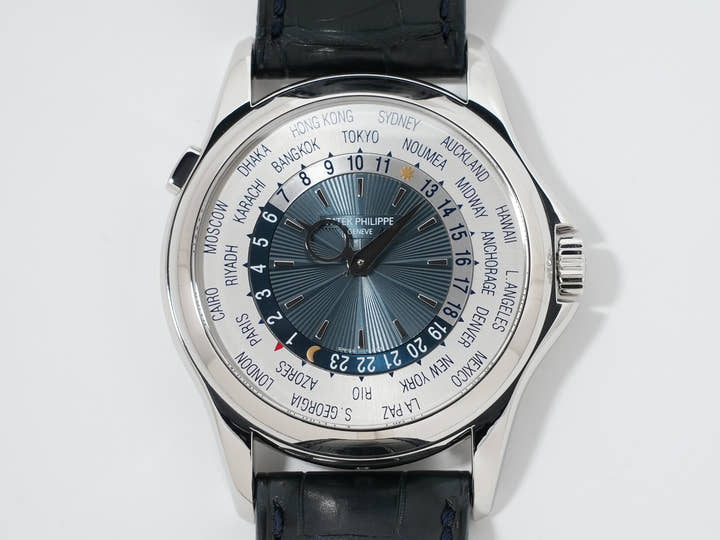 パテックフィリップ コンプリケーション ワールドタイム Ref.5130P-020 プラチナ ブルー文字盤