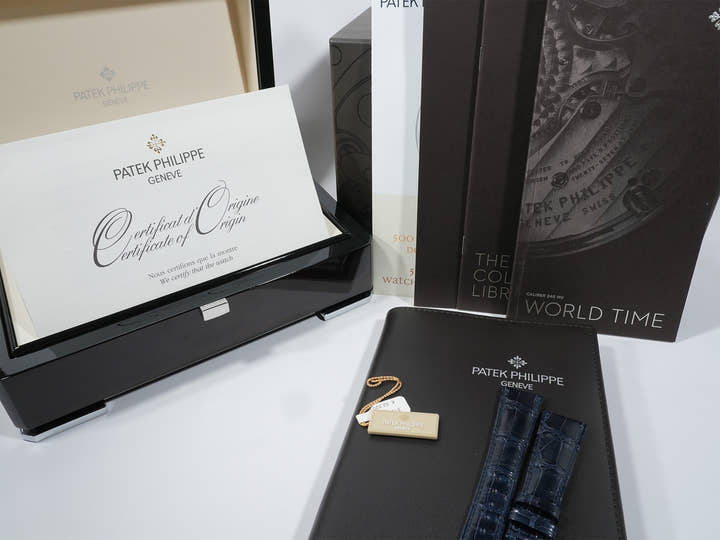 パテックフィリップ コンプリケーション ワールドタイム Ref.5130P-020 プラチナ ブルー文字盤