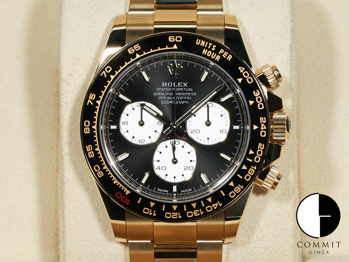 ロレックス デイトナ Ref.126528LN イエローゴールド ブライトブラック文字盤