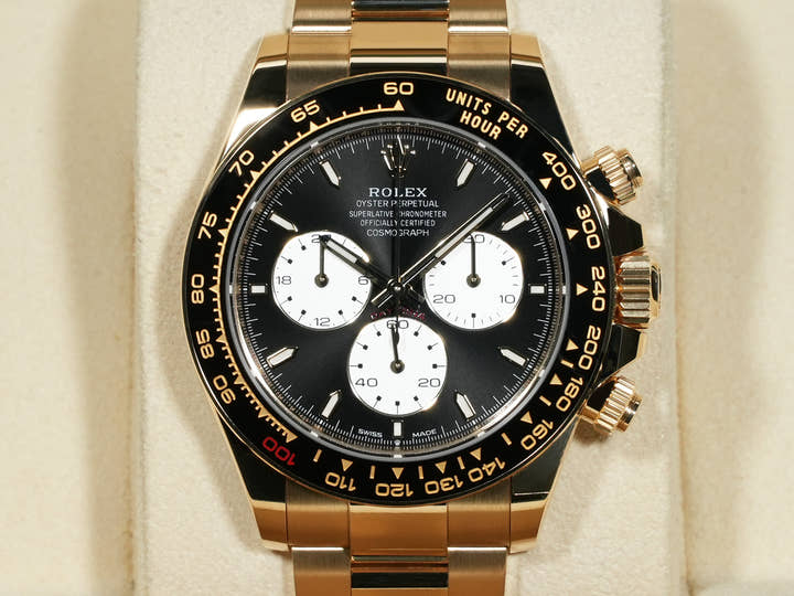 ロレックス デイトナ Ref.126528LN イエローゴールド ブライトブラック文字盤