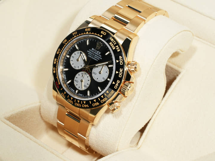 ロレックス デイトナ Ref.126528LN イエローゴールド ブライトブラック文字盤