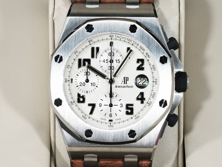 Audemars Piguet Royal Oak Offshore Chronograph Safari Ref. 26170ST.OO.D091CR.01 Stainless Steel Ivory Dial