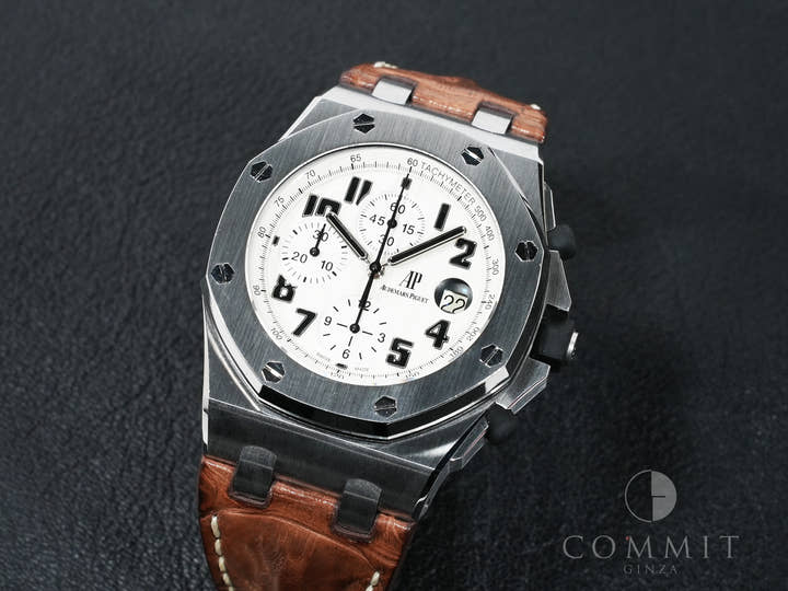 Audemars Piguet Royal Oak Offshore Chronograph Safari Ref. 26170ST.OO.D091CR.01 Stainless Steel Ivory Dial