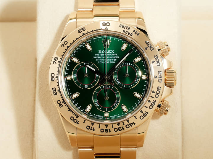 ロレックス デイトナ Ref.116508 イエローゴールド グリーン文字盤
