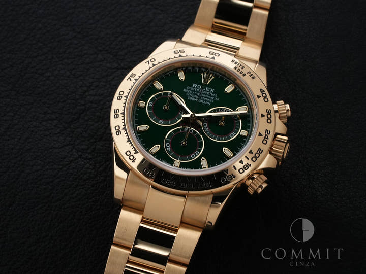 ロレックス デイトナ Ref.116508 イエローゴールド グリーン文字盤