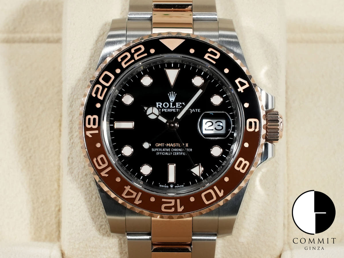 Rolex GMT-Master II Ref. 126711CHNR Stainless Steel/Everose Gold Black Dial