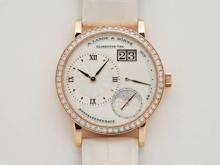 A.ランゲ&ゾーネ リトル ランゲ1 ムーンフェイズ Ref.182.83 シルバー文字盤 美中古 5efvwj93