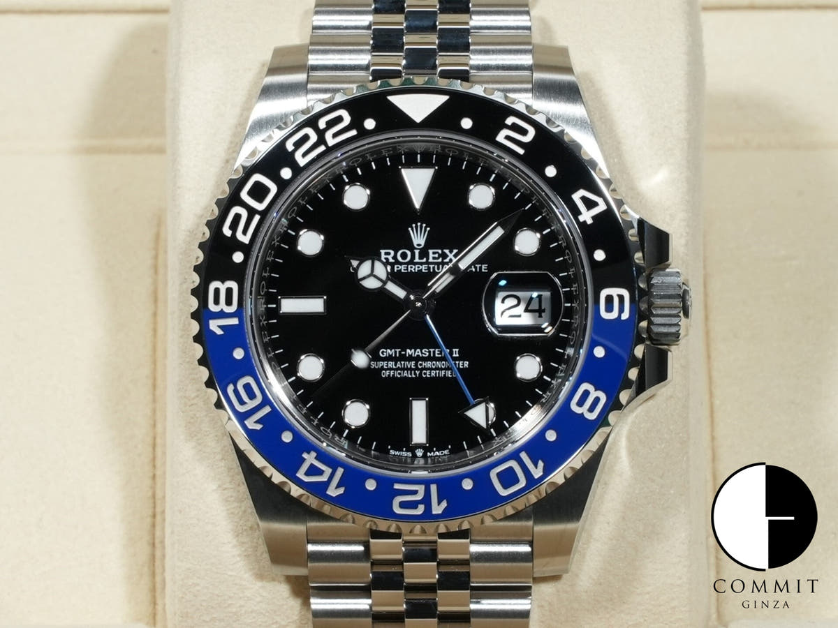 Rolex GMT-Master II Ref. 126710BLNR Stainless Steel Black Dial Jubilee Bracelet