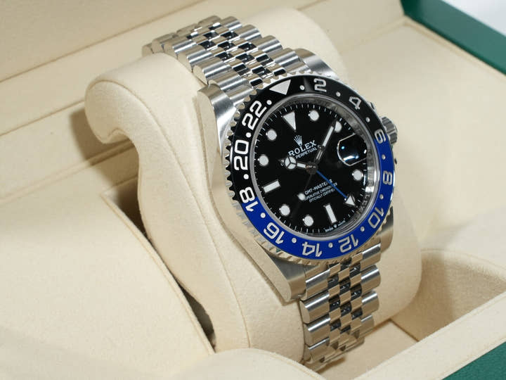 Rolex GMT-Master II Ref. 126710BLNR Stainless Steel Black Dial Jubilee Bracelet