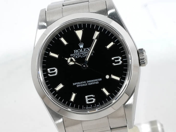 ロレックス エクスプローラーI Ref.14270 ステンレススチール ブラック文字盤