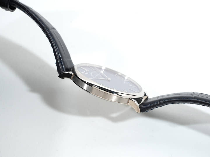 A.ランゲ&ゾーネ サクソニア フラッハ Ref.205.086 18KWG コッパーブルー文字盤 美品 tmve33ip