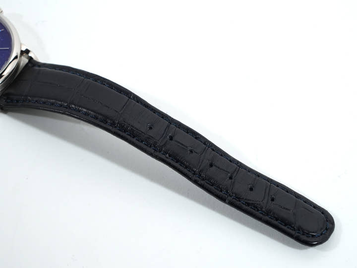 A.ランゲ&ゾーネ サクソニア フラッハ Ref.205.086 18KWG コッパーブルー文字盤 美品 tmve33ip