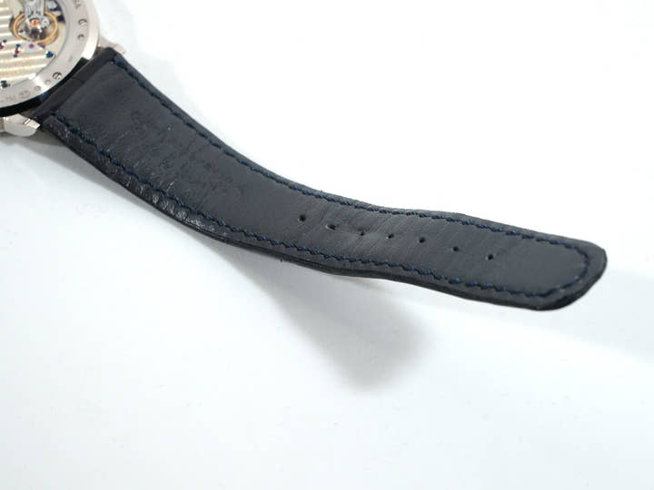 A.ランゲ&ゾーネ サクソニア フラッハ Ref.205.086 18KWG コッパーブルー文字盤 美品 tmve33ip