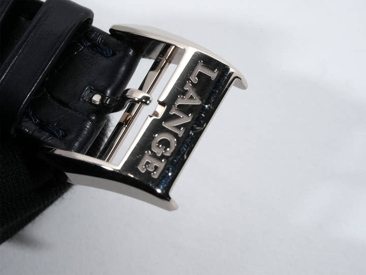 A.ランゲ&ゾーネ サクソニア フラッハ Ref.205.086 18KWG コッパーブルー文字盤 美品 tmve33ip