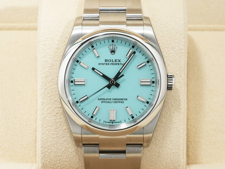 ロレックス オイスターパーペチュアル36 Ref.126000 ステンレススチール ターコイズ文字盤