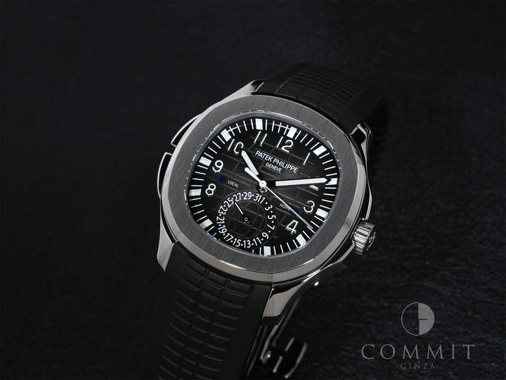 パテックフィリップ アクアノート トラベルタイム Ref.5164A-001 ステンレススチール ブラック文字盤