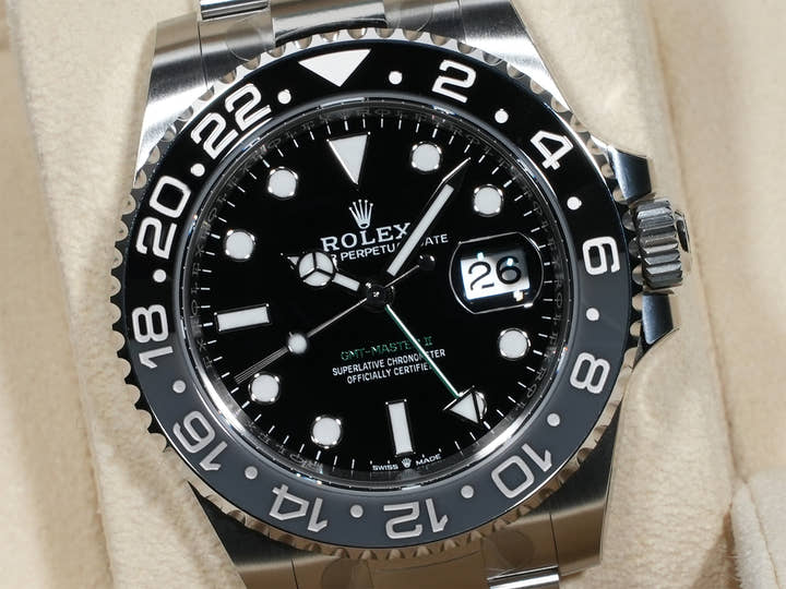 ロレックス GMTマスターII Ref.126710GRNR ステンレススチール ブラック文字盤 オイスターブレスレット