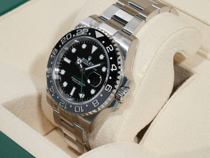 ロレックス GMTマスターII Ref.126710GRNR ステンレススチール ブラック文字盤 オイスターブレスレット