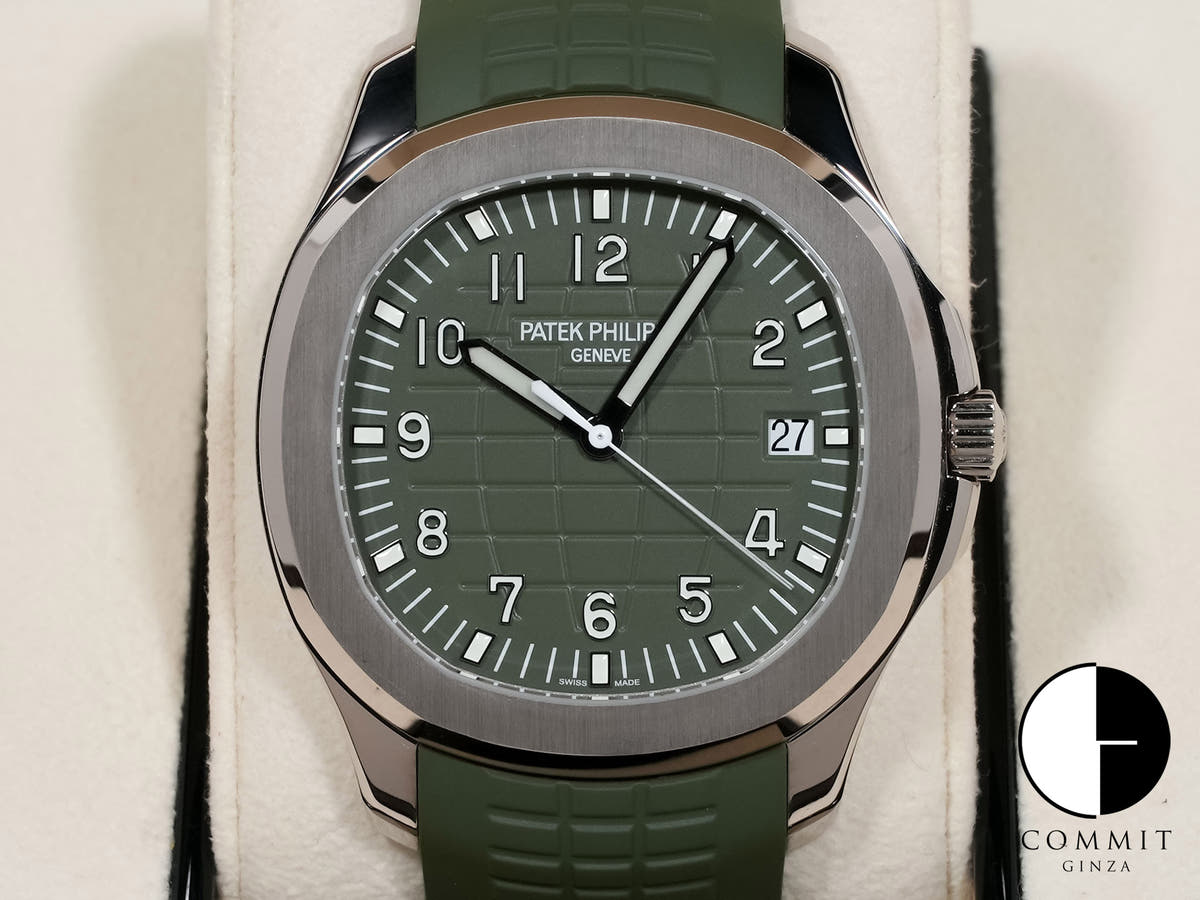 パテックフィリップ アクアノート Ref.5168G-010 ホワイトゴールド カーキグリーン文字盤
