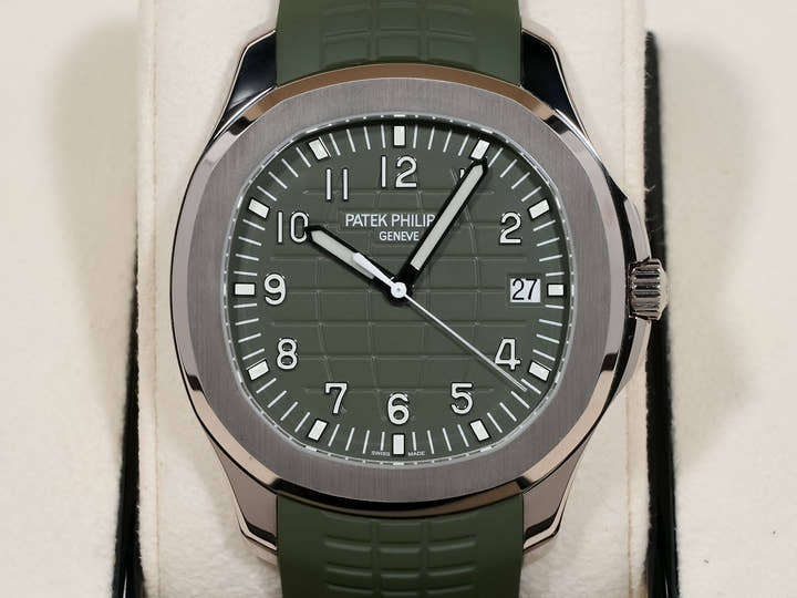 パテックフィリップ アクアノート Ref.5168G-010 ホワイトゴールド カーキグリーン文字盤