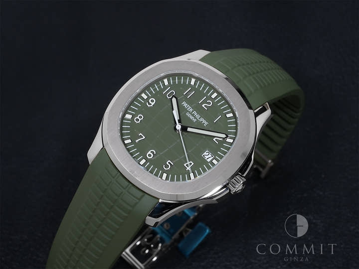 パテックフィリップ アクアノート Ref.5168G-010 ホワイトゴールド カーキグリーン文字盤