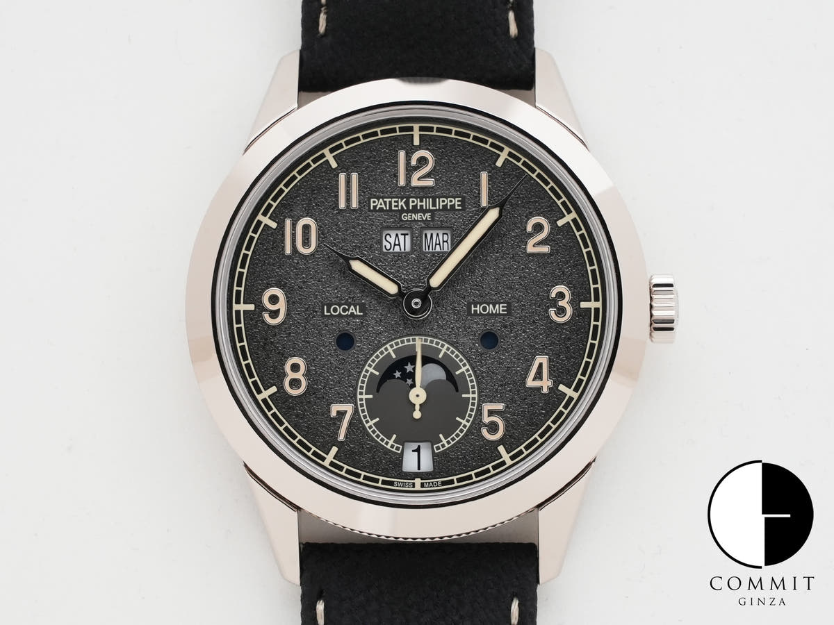 パテックフィリップ アニュアルカレンダー トラベルタイム Ref.5326G-001 ホワイトゴールド テクスチャードラック アントラサイト文字盤