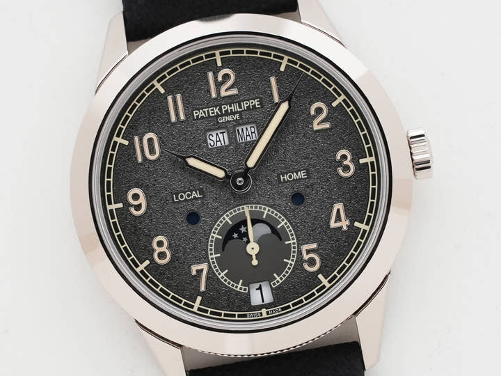 パテックフィリップ アニュアルカレンダー トラベルタイム Ref.5326G-001 ホワイトゴールド テクスチャードラック アントラサイト文字盤