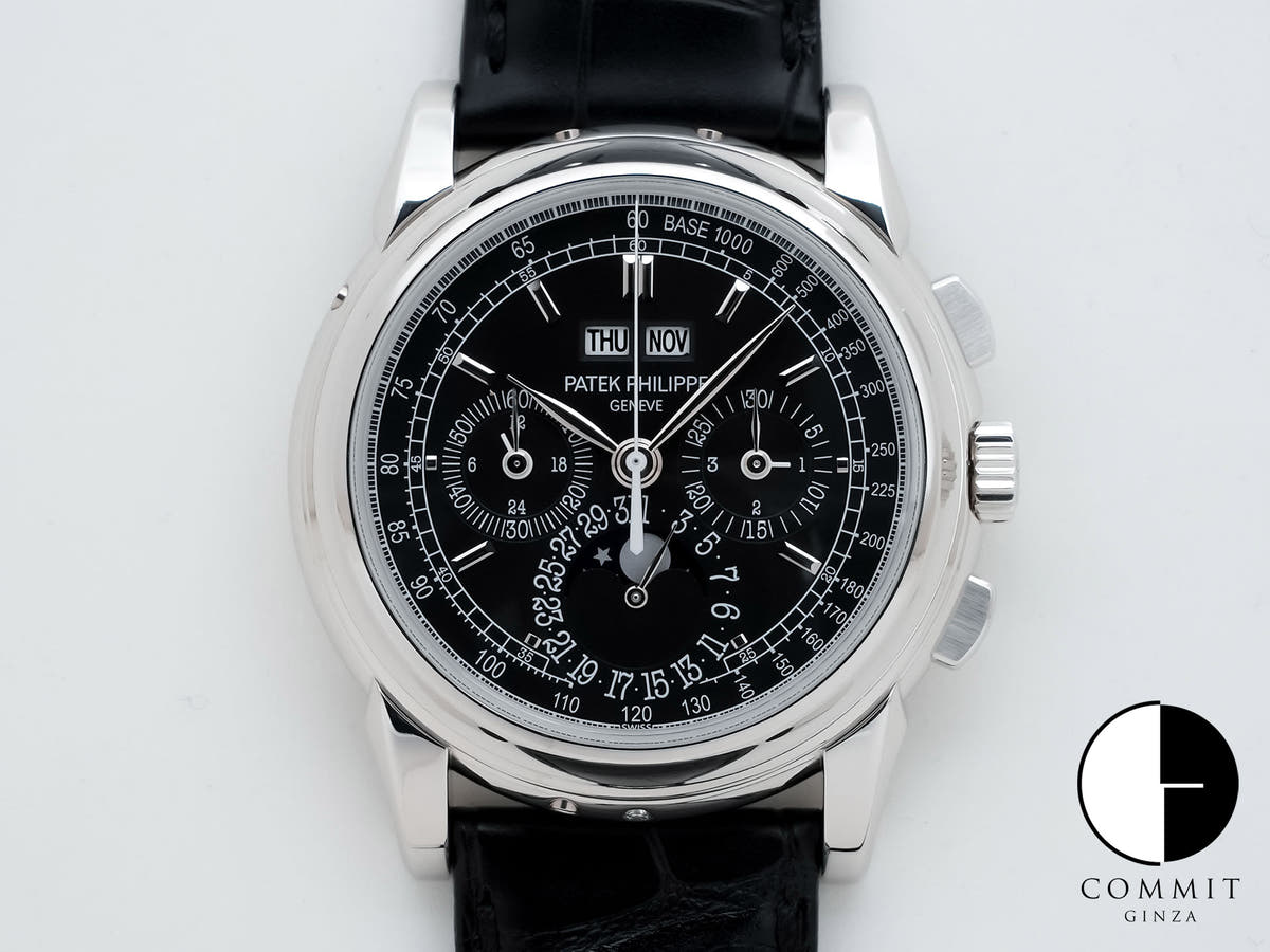 パテックフィリップ パーペチュアルカレンダー クロノグラフ Ref.5970P-001 プラチナ ブラック文字盤