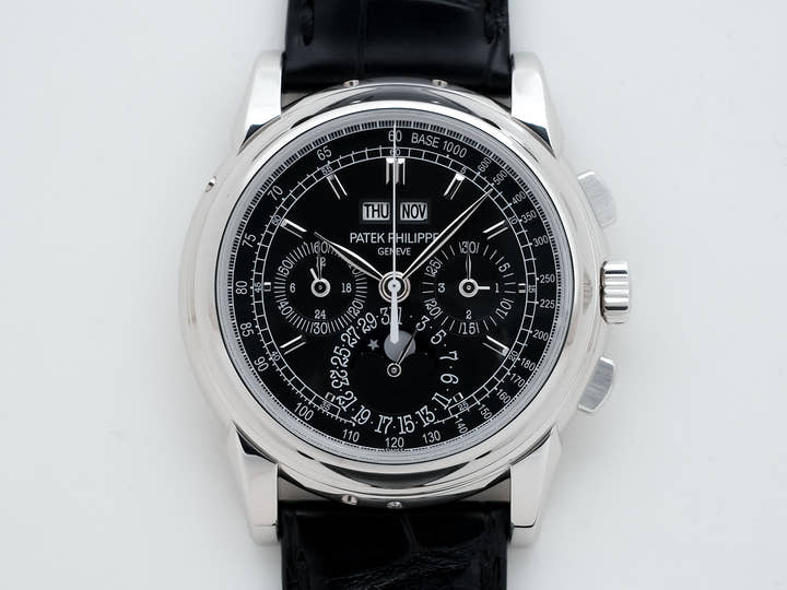 パテックフィリップ パーペチュアルカレンダー クロノグラフ Ref.5970P-001 プラチナ ブラック文字盤