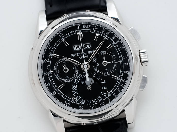パテックフィリップ パーペチュアルカレンダー クロノグラフ Ref.5970P-001 プラチナ ブラック文字盤