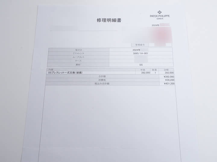 パテックフィリップ アクアノート TIFFANY&CO. Ref.5065/1A-001 ステンレススチール ブラック文字盤