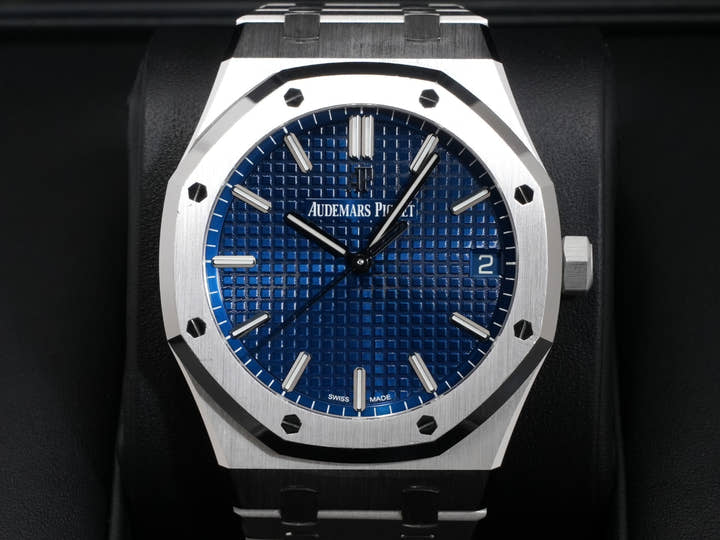 オーデマピゲ ロイヤルオーク Ref.15503BC.OO.1220BC.01 ホワイトゴールド ブルー文字盤
