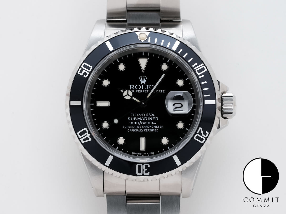 ロレックス サブマリーナー デイト TIFFANY&CO. Ref.16610 ステンレススチール ブラック文字盤