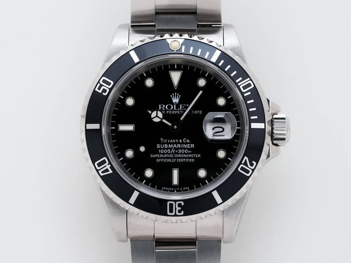 ロレックス サブマリーナー デイト TIFFANY&CO. Ref.16610 ステンレススチール ブラック文字盤