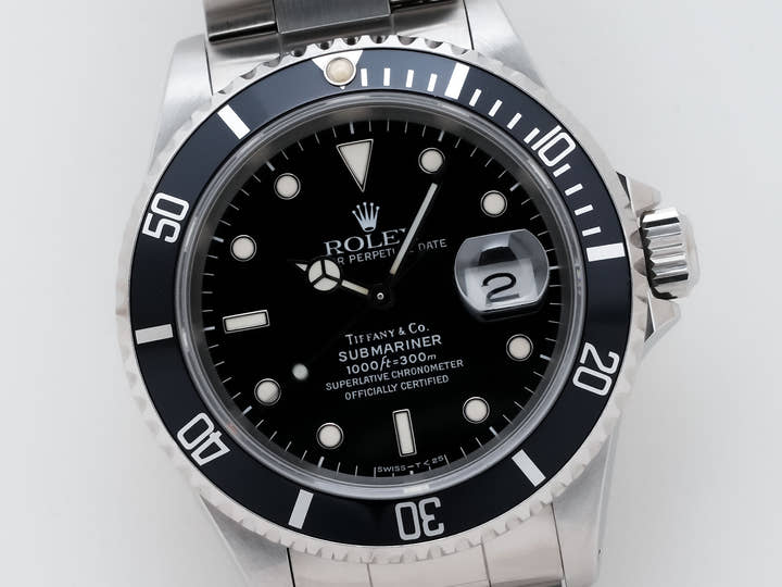 ロレックス サブマリーナー デイト TIFFANY&CO. Ref.16610 ステンレススチール ブラック文字盤