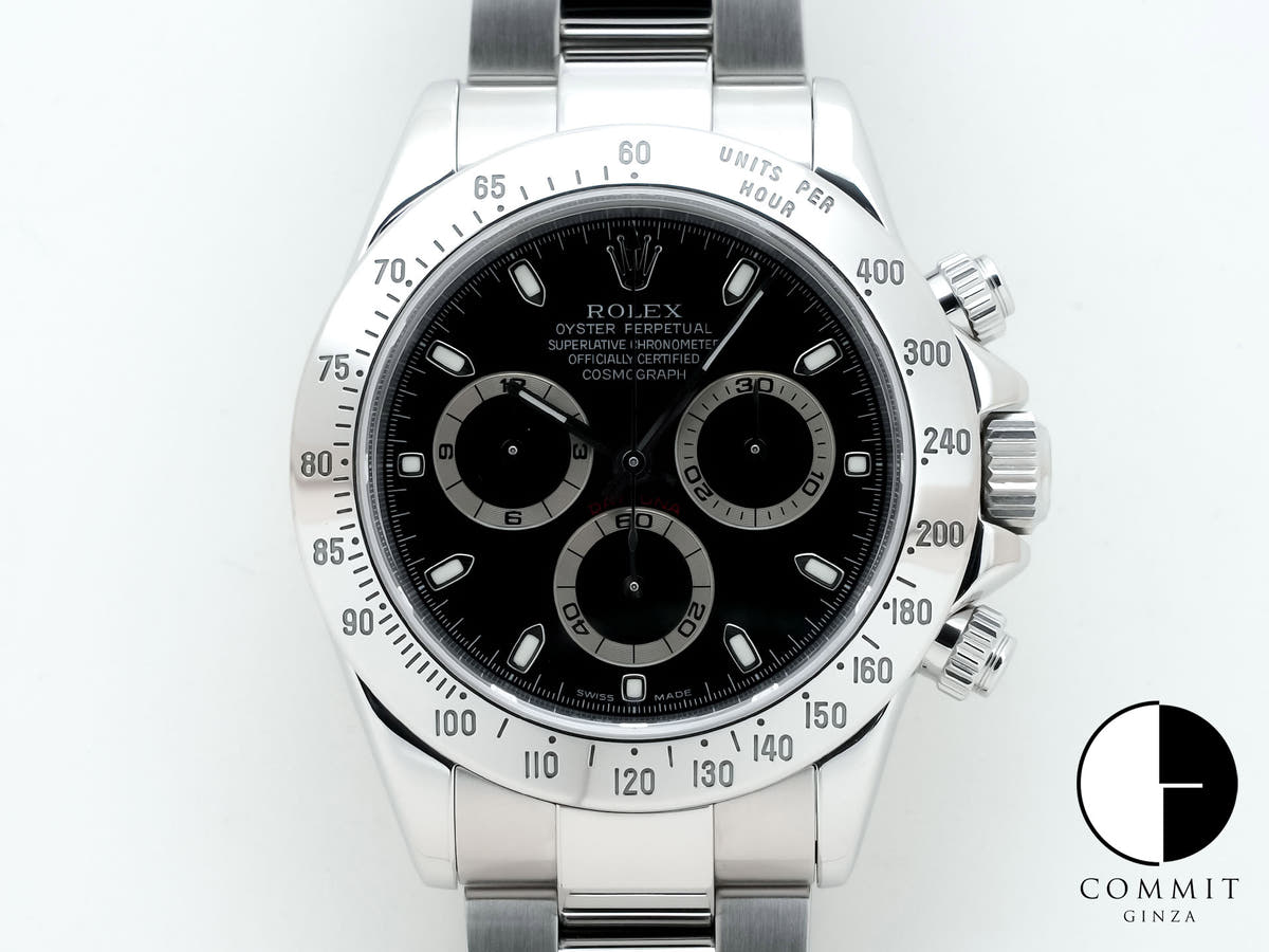 ロレックス デイトナ Ref.116520 ステンレススチール ブラック文字盤