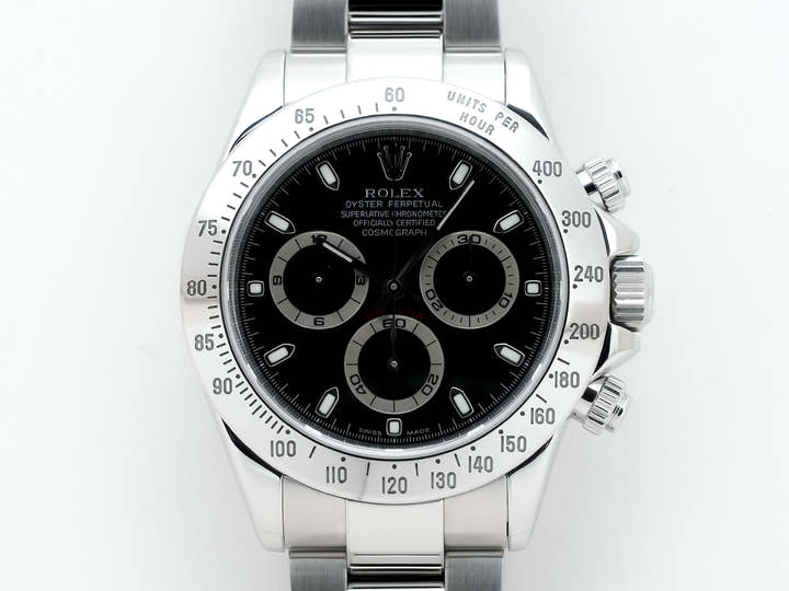 ロレックス デイトナ Ref.116520 ステンレススチール ブラック文字盤