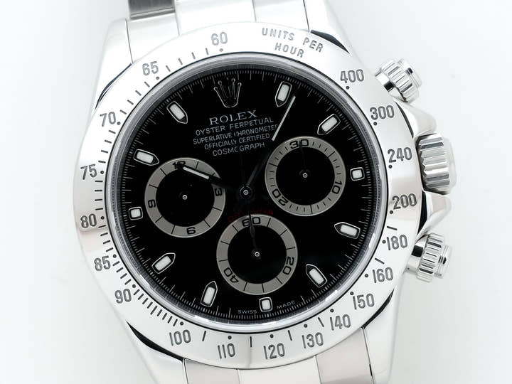 ロレックス デイトナ Ref.116520 ステンレススチール ブラック文字盤
