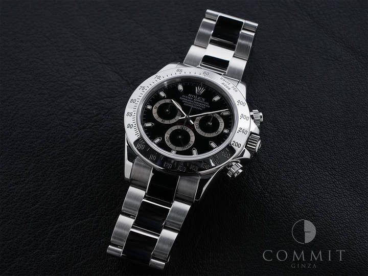 ロレックス デイトナ Ref.116520 ステンレススチール ブラック文字盤