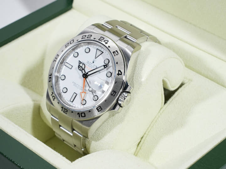 ロレックス エクスプローラーII Ref.216570 ステンレススチール ホワイト文字盤