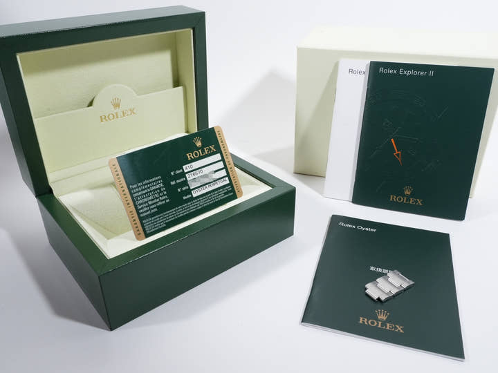 ロレックス エクスプローラーII Ref.216570 ステンレススチール ホワイト文字盤