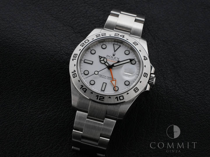 ロレックス エクスプローラーII Ref.216570 ステンレススチール ホワイト文字盤