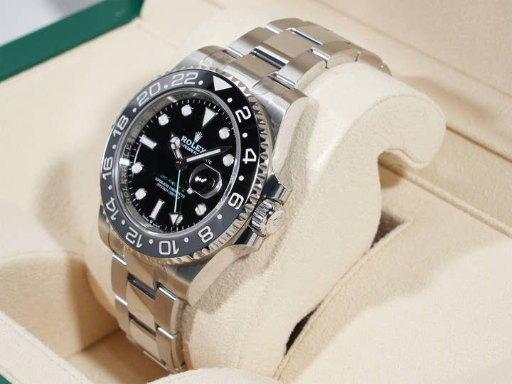 ロレックス GMTマスターII Ref.126710GRNR ステンレススチール ブラック文字盤 オイスターブレスレット