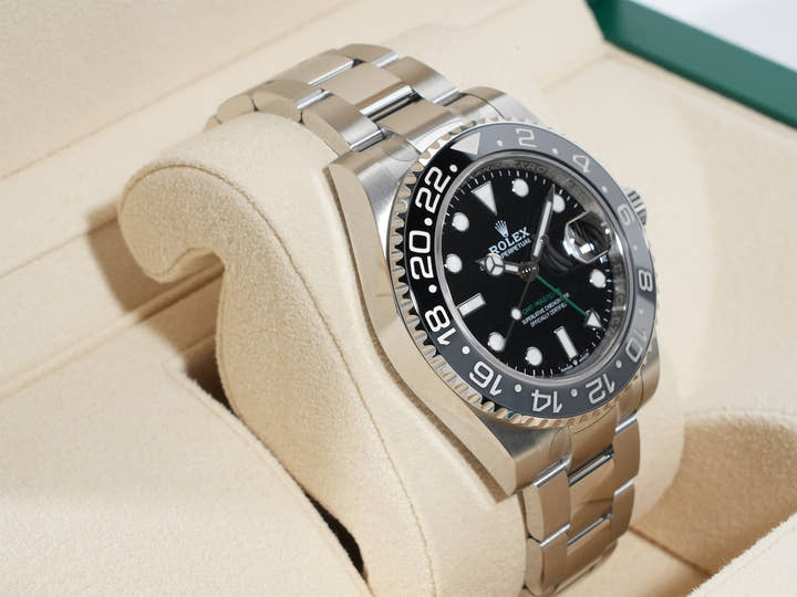 ロレックス GMTマスターII Ref.126710GRNR ステンレススチール ブラック文字盤 オイスターブレスレット